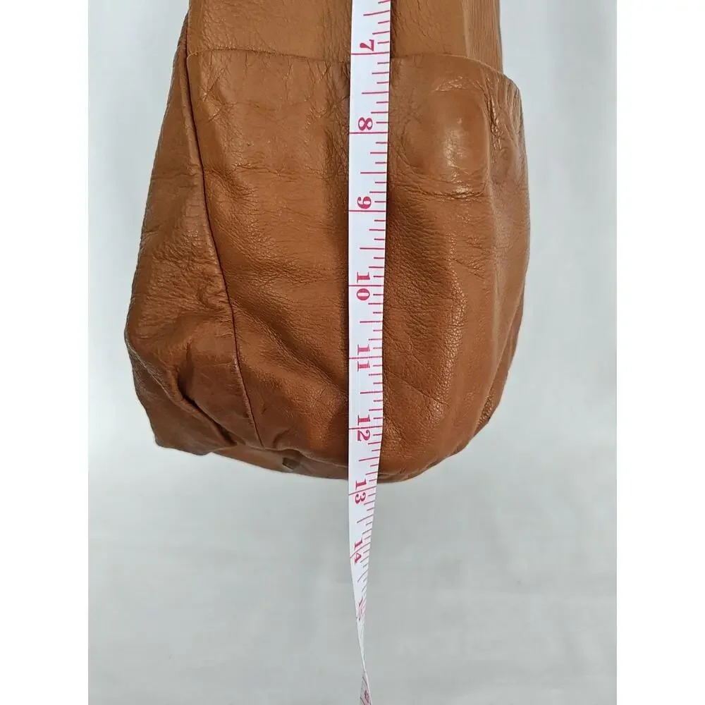 Anthropologie Liebeskind‎ Berlin Brown Leather Jeany Hobo Bag Purse Tote - Picture 11 of 12